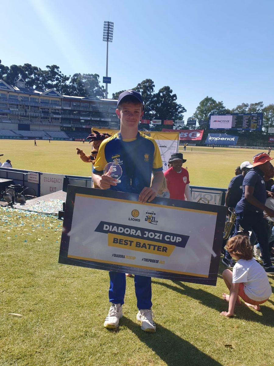 Best Batter award at DP World Wanderers
